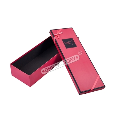Bon prix Meilleur emballage en carton attrayant Boîte de perruque rouge Ruban décoratif pour boîte cadeau de perruque en ligne