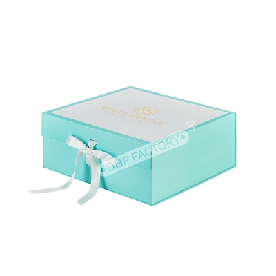 Good price Custom Luxury Lighter Green Fold Magnetic Ribbon Packaging For Clothing Brand online