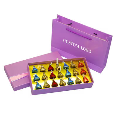 Guter Preis Brand Promotion Chocolate Gift Box With Pink Gift Shopping Bag For Festival Gifting  Online