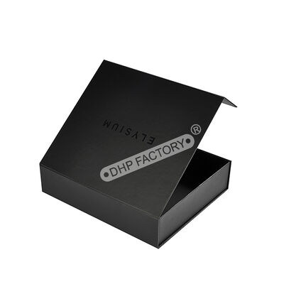 Goede prijs Op maat gemaakte zwarte boekvormige stevige kartonnen geschenkdoos met magnetische sluiting en logo-opdruk voor premium verpakkingen online