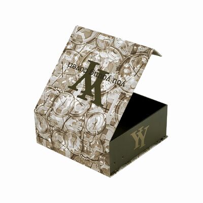 Bon prix Ensemble de montres de luxe personnalisé Package Boîte magnétique colorée Logo de timbre d'or en ligne