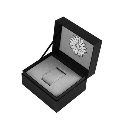 Good price Custom Luxury Watch Packaging Box Flip Top Rigid Cardboard Case with Hinge Strip and Watch Pillow Insert online