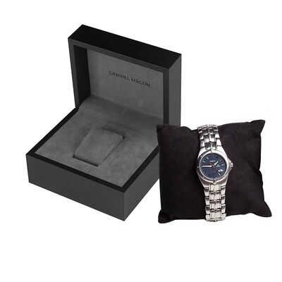 Buen precio Diseño personalizado caja de relojes de lujo de tres piezas con cajón de manga exterior y bandeja de espuma de terciopelo embalaje de logotipo en relieve UV en línea