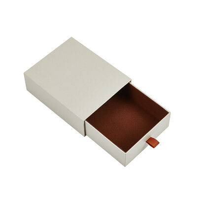 Buen precio Caja de joyería deslizante personalizada Embalaje de cartón de gama alta con inserción de terciopelo para collares Relojes y accesorios en línea